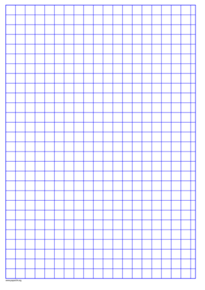 Printable 1 Inch Light Blue Graph Paper for Legal Paper